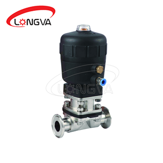 Sanitary Pneumatic Tri Clamp Diaphragm Valve with Positioner