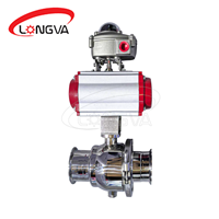 Stainless Steel Pneumatic Tri Clamp Ball Valve