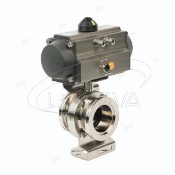 Vacuum ISO Pneumatic Butterfly Valve