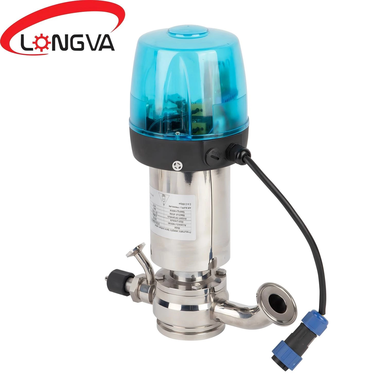 Pneumatic Sseptic Tank Bottom Valve