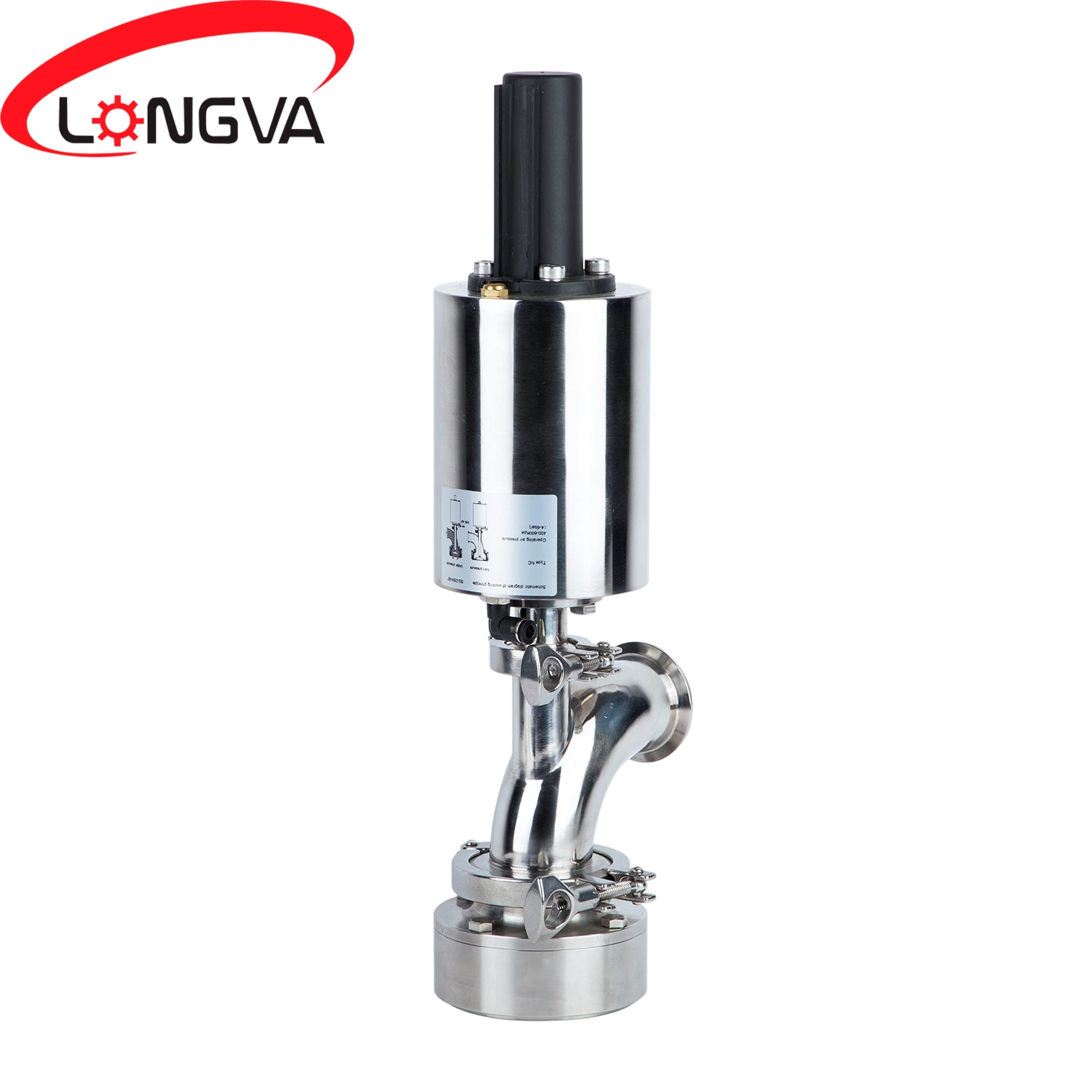 Elbow Type Pneumatic Tank Bottom Valve