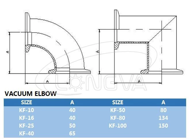 90 Degree Vacuum Elbow